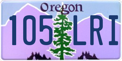OR license plate 105LRI