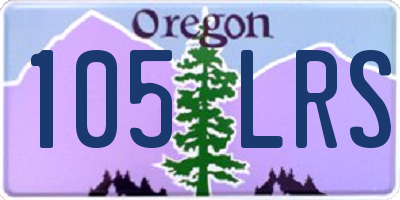 OR license plate 105LRS