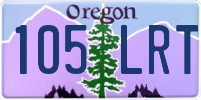 OR license plate 105LRT