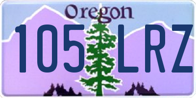 OR license plate 105LRZ