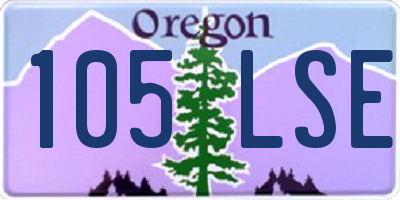 OR license plate 105LSE
