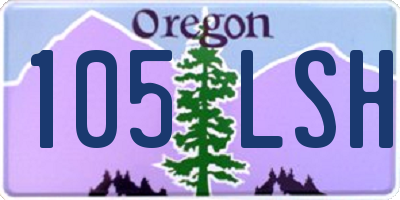 OR license plate 105LSH