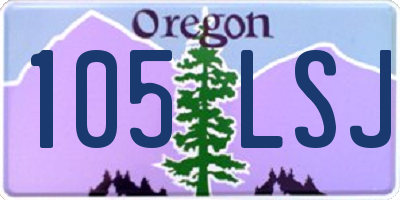 OR license plate 105LSJ