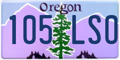 OR license plate 105LSO