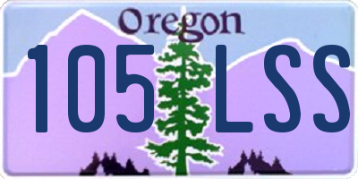OR license plate 105LSS
