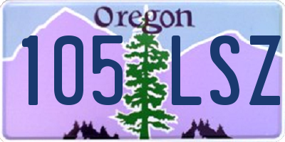 OR license plate 105LSZ