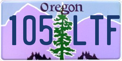 OR license plate 105LTF