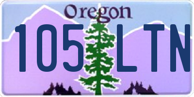 OR license plate 105LTN
