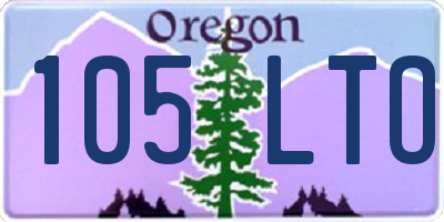 OR license plate 105LTO