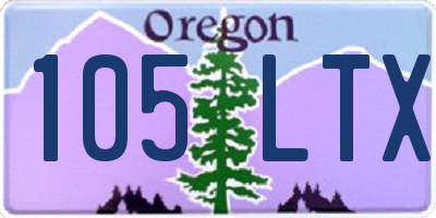 OR license plate 105LTX
