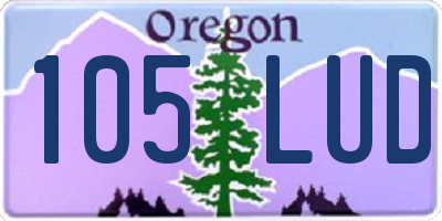 OR license plate 105LUD