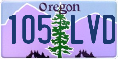 OR license plate 105LVD