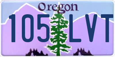 OR license plate 105LVT