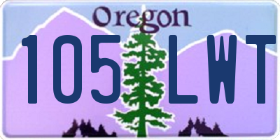 OR license plate 105LWT