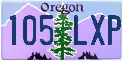 OR license plate 105LXP