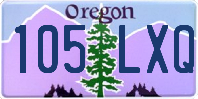 OR license plate 105LXQ