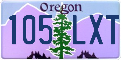 OR license plate 105LXT
