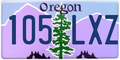 OR license plate 105LXZ