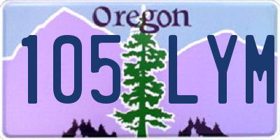 OR license plate 105LYM