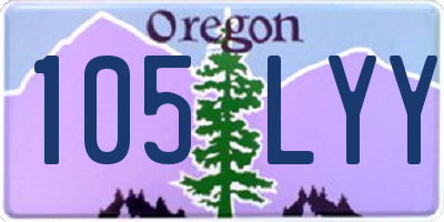 OR license plate 105LYY