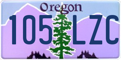 OR license plate 105LZC