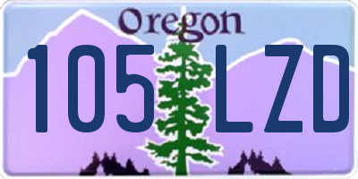 OR license plate 105LZD