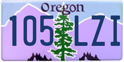 OR license plate 105LZI