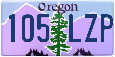 OR license plate 105LZP