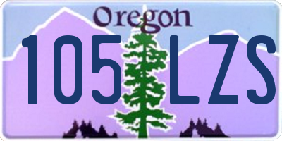 OR license plate 105LZS