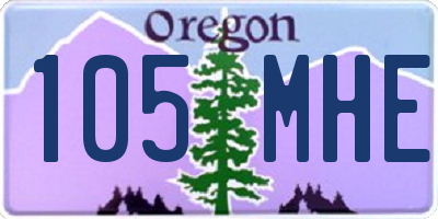 OR license plate 105MHE