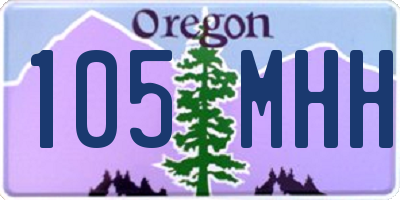 OR license plate 105MHH