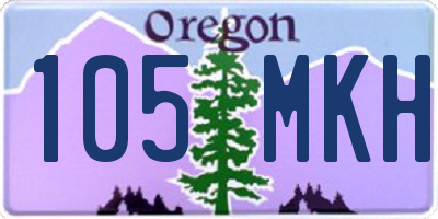 OR license plate 105MKH