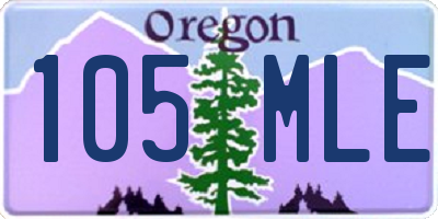 OR license plate 105MLE
