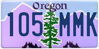 OR license plate 105MMK