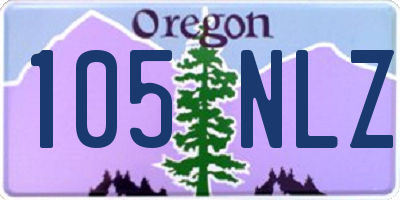 OR license plate 105NLZ