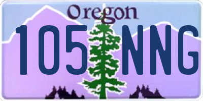 OR license plate 105NNG