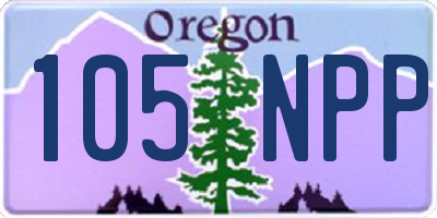 OR license plate 105NPP