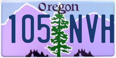 OR license plate 105NVH