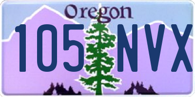 OR license plate 105NVX