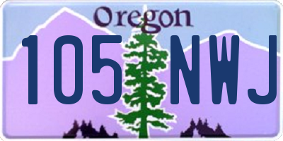 OR license plate 105NWJ