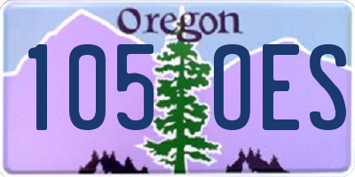 OR license plate 105OES