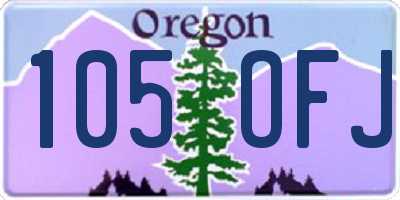 OR license plate 105OFJ