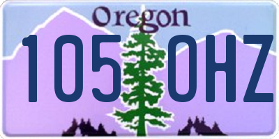 OR license plate 105OHZ
