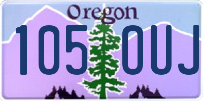 OR license plate 105OUJ