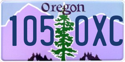 OR license plate 105OXC