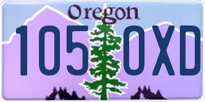 OR license plate 105OXD