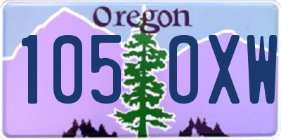 OR license plate 105OXW