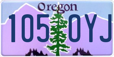OR license plate 105OYJ
