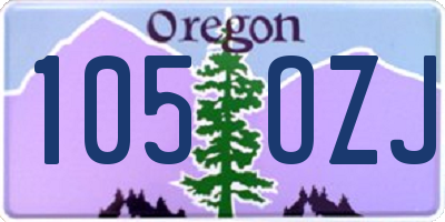OR license plate 105OZJ