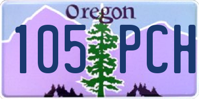 OR license plate 105PCH